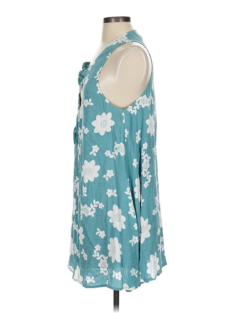 For Love & Lemons Sweet Jane Mini Swing Dress Small Floral Y2K Hawaiian Festival - Picture 5 of 9